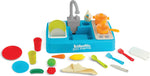 Kidoozie Just Imagine Kitchen Center playset with sink, stove, cookware, and toy food accessories