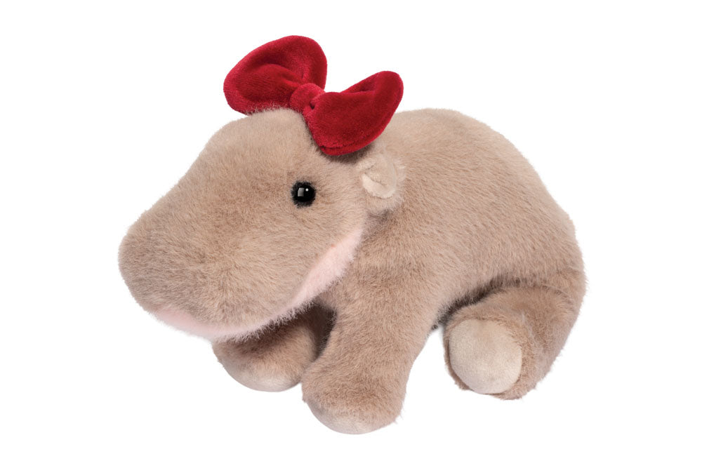Holiday Hippo Plush w/ Bow - 1