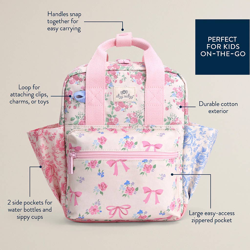 Itzy Ritzy Backpack | Ribbon and Bows 2+ - 5