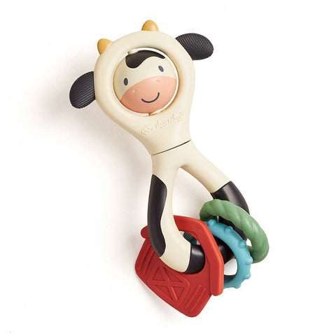 Itzy Spinner | Cow Teething Rattle 0+ - 1