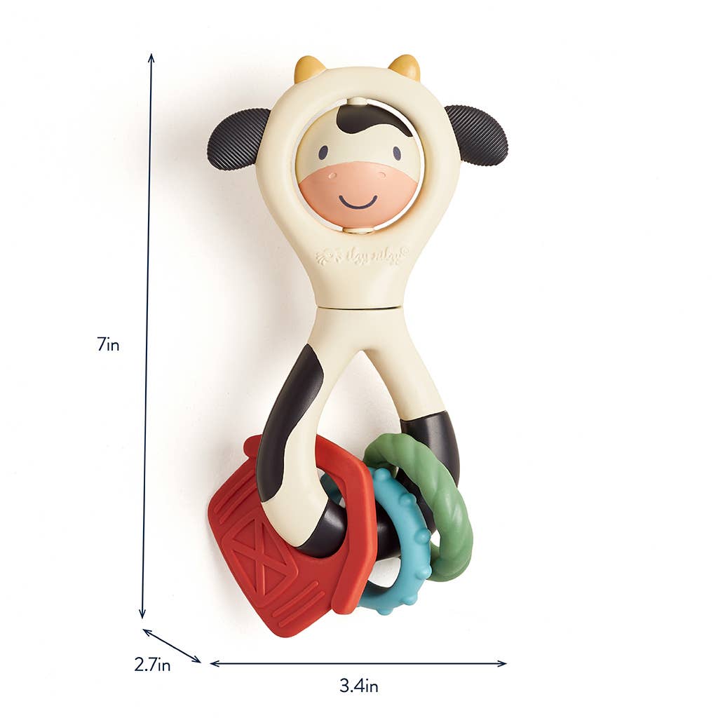 Itzy Spinner | Cow Teething Rattle 0+ - 7