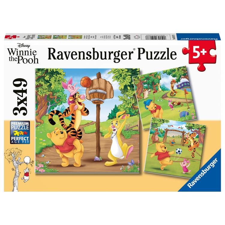 Puzzle | Pooh Sports Day | 3 x 49 pc - CR Toys