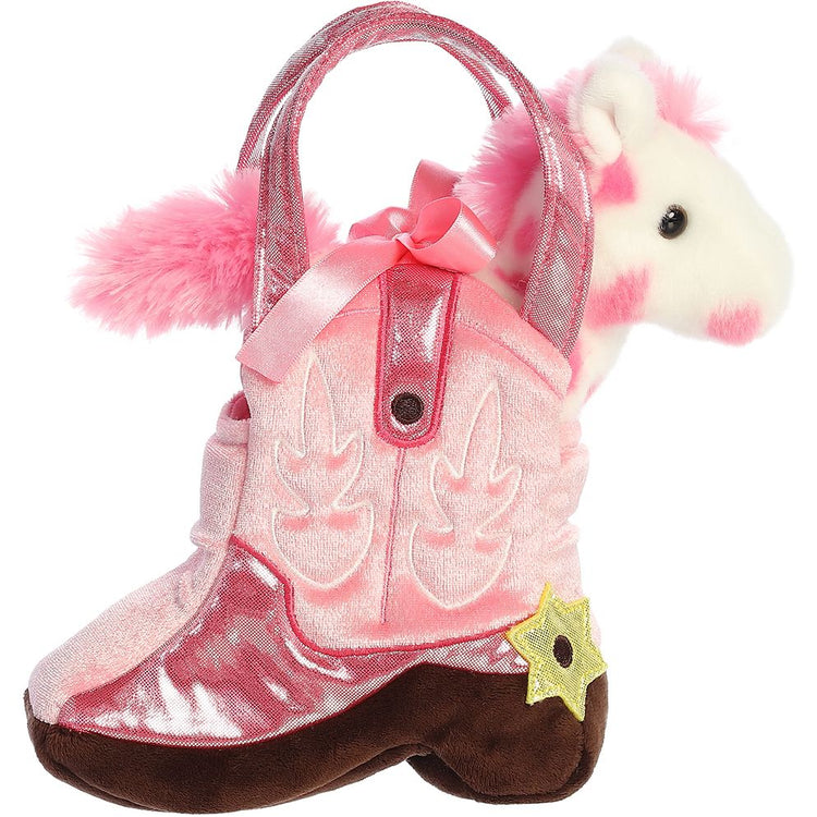 Fancy Pals Purse | Giddyup Boot Pink w/Horse - 1