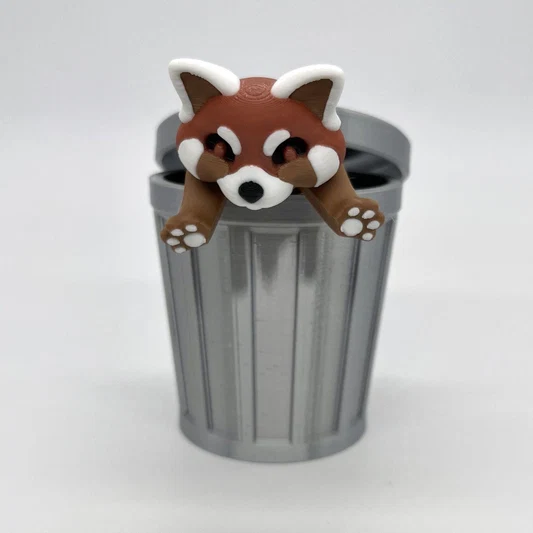 Trash Canimals | Red Panda & Trash Can - 1