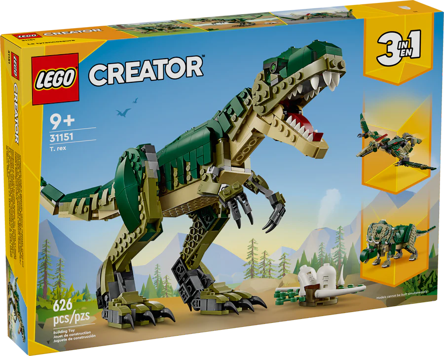 Lego Creator 3-in-1 T.Rex for Ages 9+