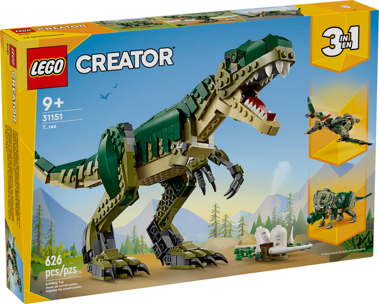 Lego Creator 3-in-1 T.Rex for Ages 9+