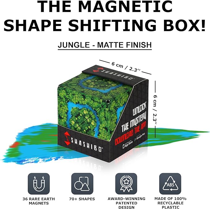 Shashibo Wild Series-Jungle Magnetic Cube - CR Toys