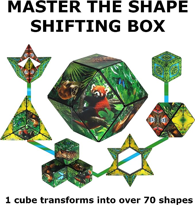 Shashibo Wild Series-Jungle Magnetic Cube - CR Toys