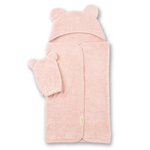 Hooded Towel And Wash Mitt Set | Blush