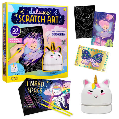 Deluxe Scratch Art Kit with Mini Vacuum for Kids 6517000