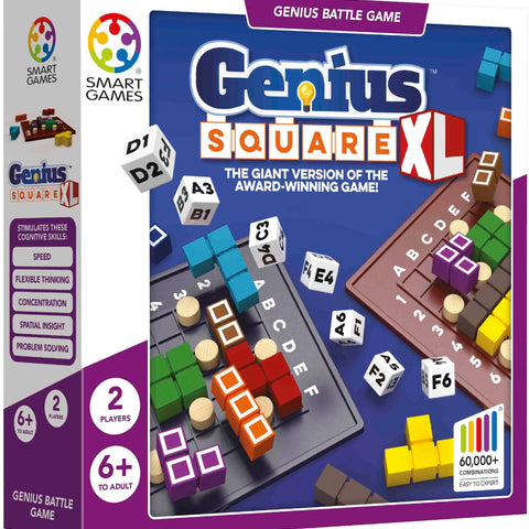 Genius Square Xl Game For Ages 6+