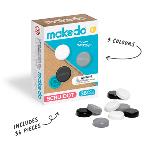 Makedo | Scru-Dot | Time Machine 36pc 4+