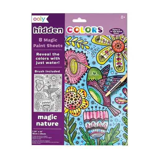 Hidden Colors Magic Paint Sheets-Magic Nature 161-091