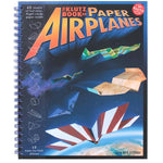The Klutz Book of Paper Airplanes spiral-bound activity book with colorful paper airplane designs on cover