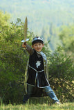 Silver Knight With Tunic, Cape & Crown, Size 5-6 Dressup