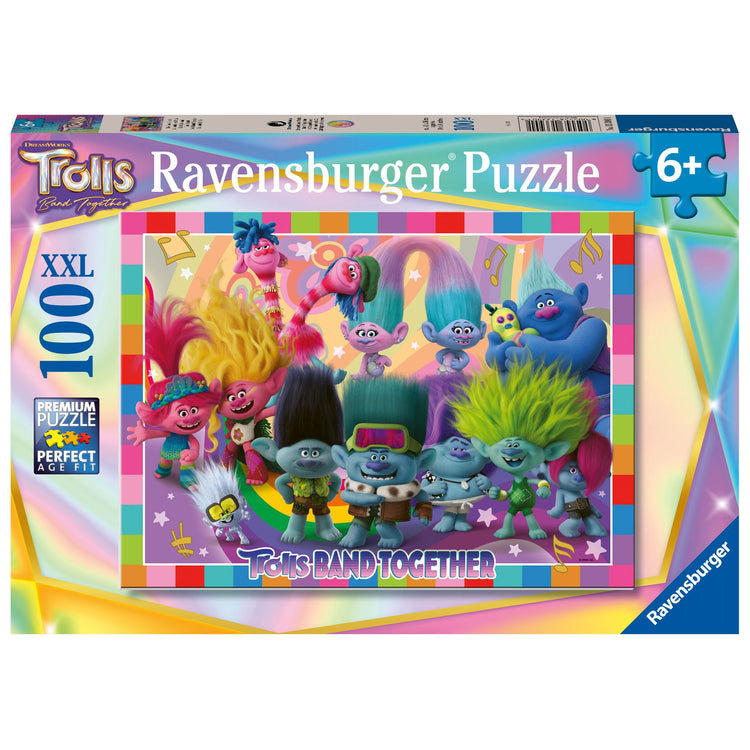Puzzle | Trolls Band Together | 100 pc XXL - CR Toys