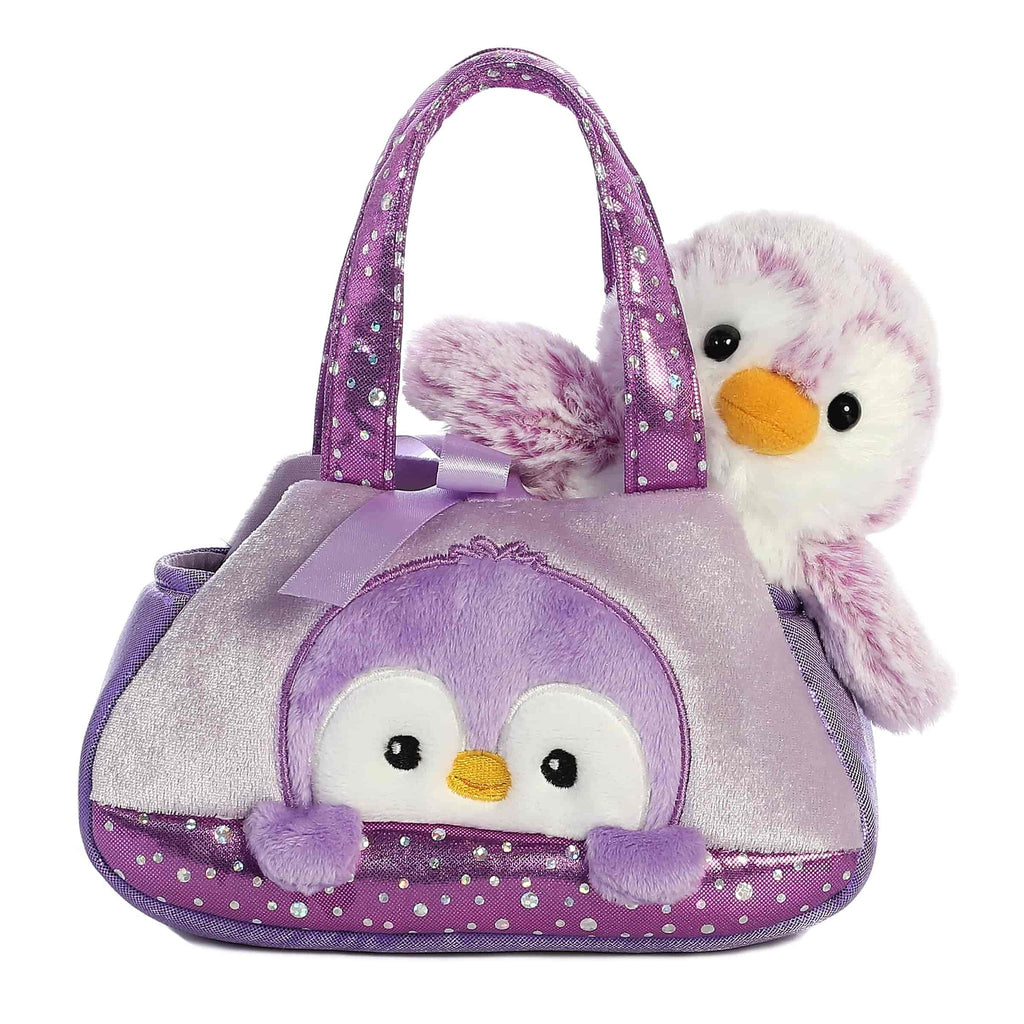 Fancy Pals Purse | Pom Pom Purple Penguin - 1