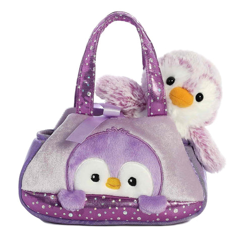 Fancy Pals Purse | Pom Pom Purple Penguin - 1