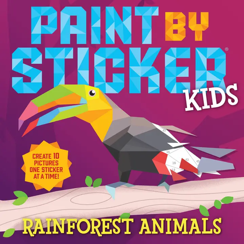 Paint By Sticker Kids | Rainforest Animals 5+ - 1