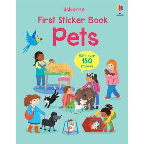 First Stickers Book Pets 3+