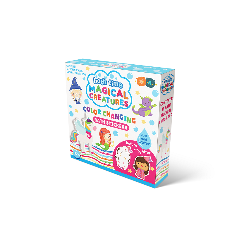 Color Changing Bath Stickers- Magical Creatures For Ages 1+