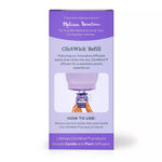 Lifelines ClickWick Refill box in purple showing Jasmine and Geranium essential oil blend instructions
