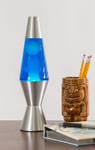 Lava Lamp | 11.5 Inch White Blue Silver - 3