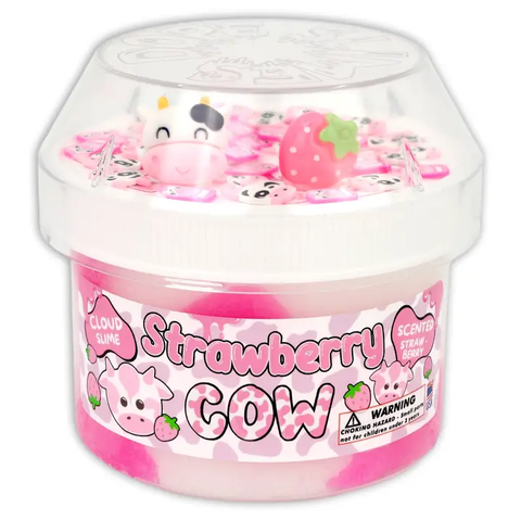 Dope Slime | Strawberry Cow Cloud Textured Slime - 1