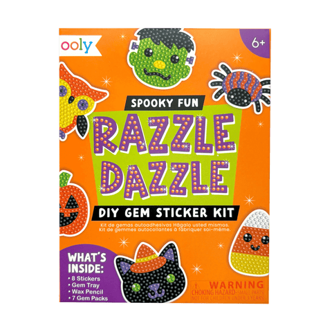 Mini Razzle Dazzle | Spooky Gem Sticker Kit 6+ - 1
