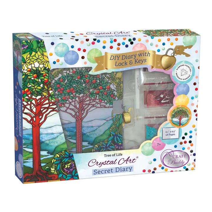 Crystal Art Secret Diary Kit | Tree Of Life
