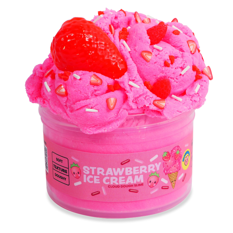 Peachybbies | Strawberry Ice Cream Cloud Dough Slime - CR Toys