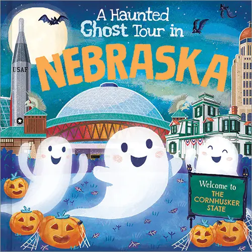 Haunted Ghost Tour In Nebraska Hardcover Book For Ages 3+