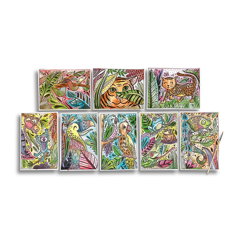 Hidden Colors Magic Paint Sheets -Magic Jungle 161-092