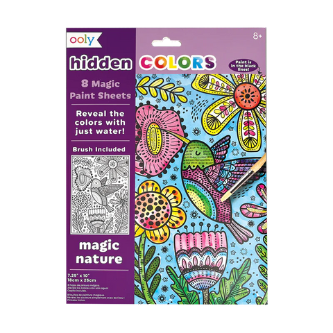 Hidden Colors Magic Paint Sheets-Magic Nature