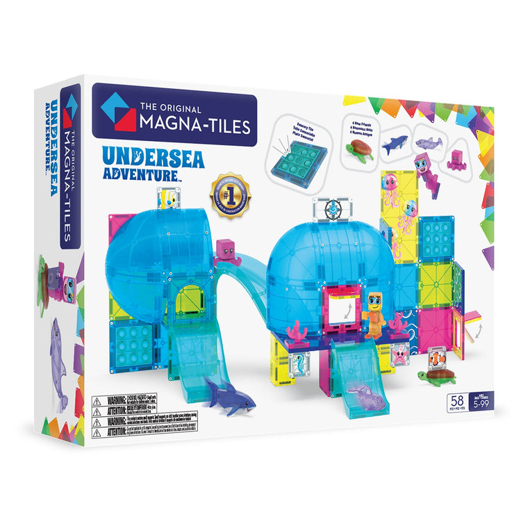 MAGNA-TILES Undersea Adventure 58-piece magnetic building set