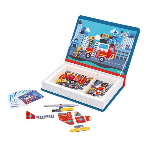 Magneti'Book - Magnetic Fun Firemen Playset