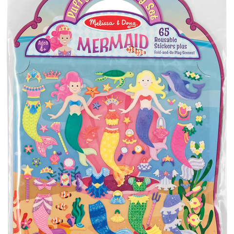 Puffy Sticker Play Set Mermaid Activity Book