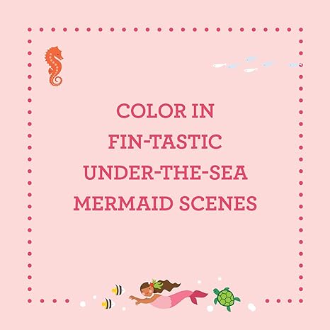 Coloring Book With Stickers Book Mermaids