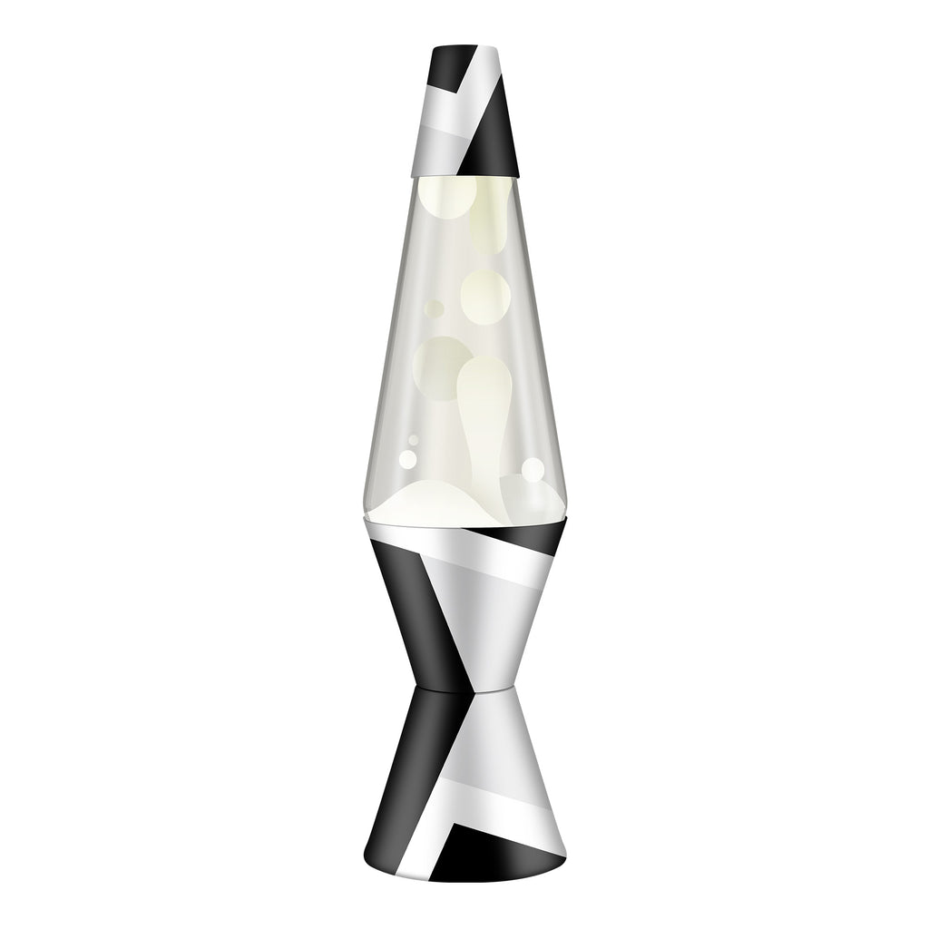 Lava Lamp | 14.5 Inch Polygon White Clear - 1