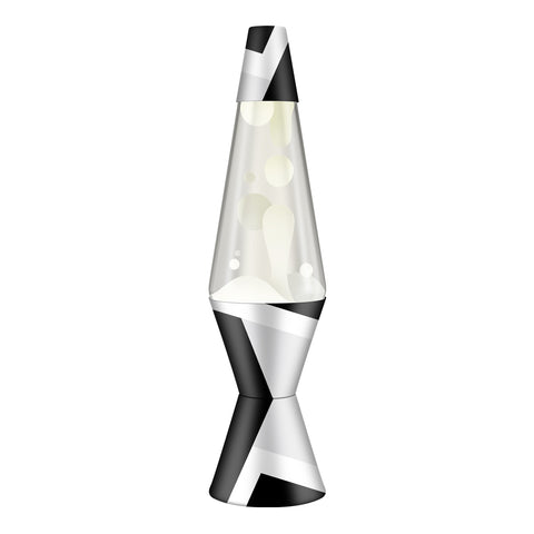 Lava Lamp | 14.5 Inch Polygon White Clear - 1
