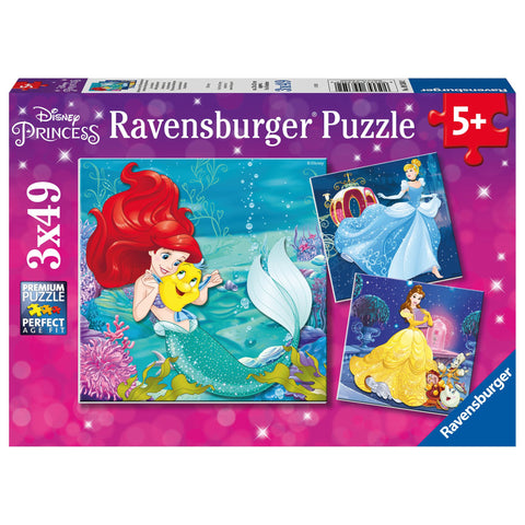 Puzzle | Princesses Adventure | 3 x 49 pc - CR Toys
