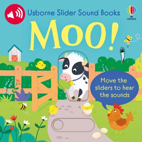 Slider Sound Books | Moo Board Books for ages 2+