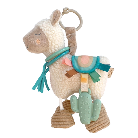 Itzy Friends Link & Love Activity Plush W/Teether | Llama - 1