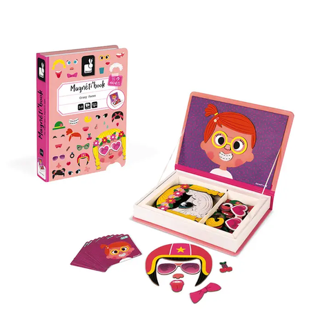 Magneti' Book | Girl's Crazy Faces 3+ - 1