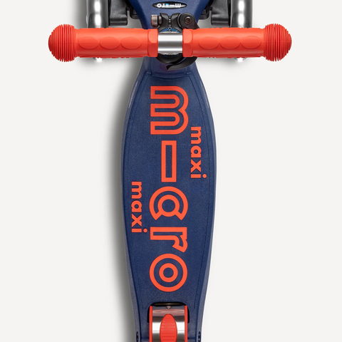 Micro Maxi Foldable LED Scooter | Navy Blue/Red 5-12 Years - 1