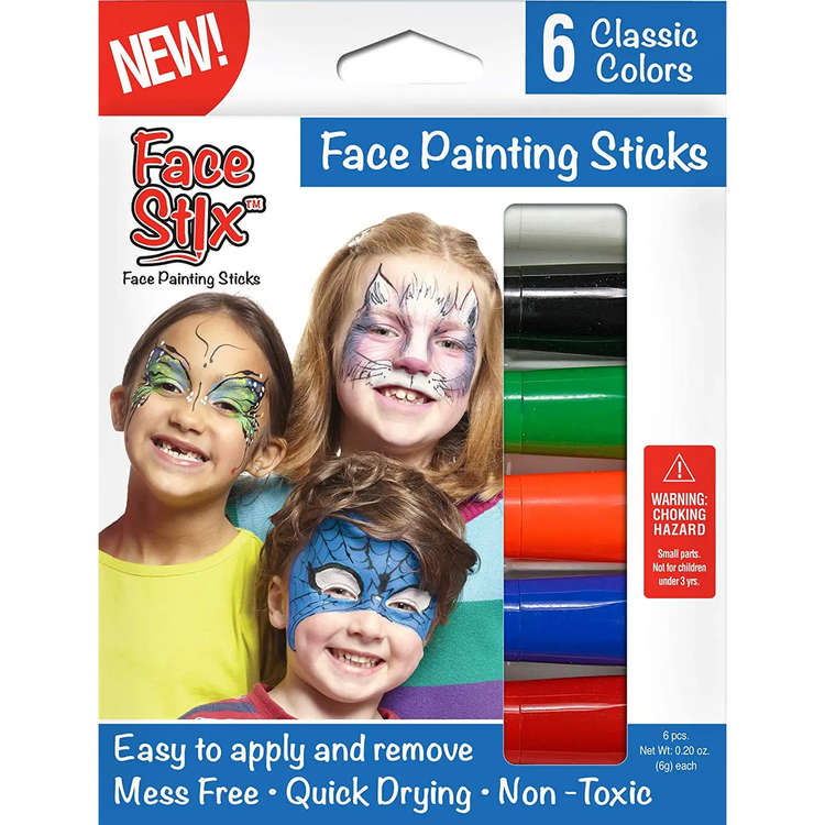 Face Paint Stix | 6 Pack - 1