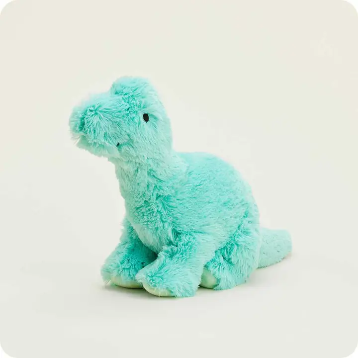 Cozy Plush Warmies Teal Long Neck Dinosaur For Ages 2+