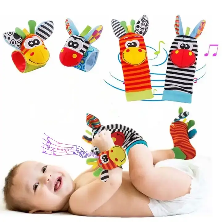 Infant Bed Bell Baby Kids Plush Toddler Baby Handbell Ring 0+ - 1