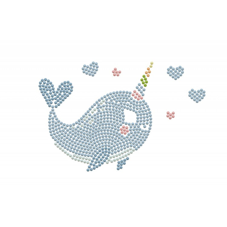 Diamond Dotz Narwhal Love Zipper Pouch - CR Toys