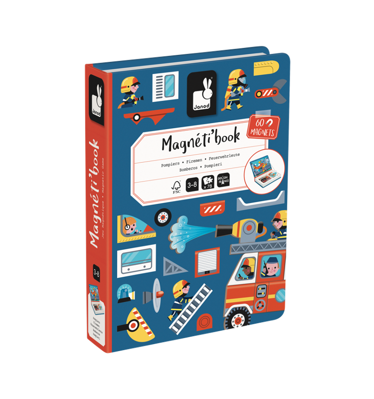 Magneti'Book - Magnetic Fun Firemen Playset